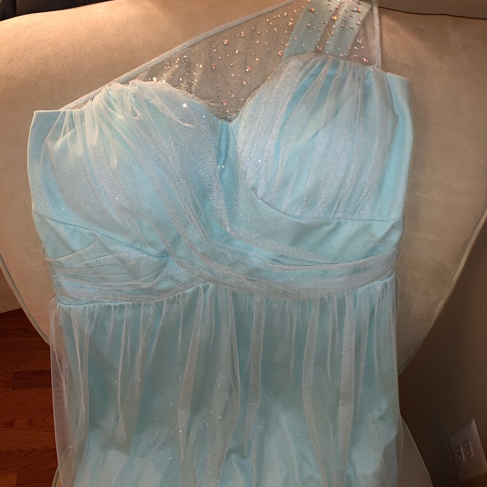 Aqua Semi-Formal Dress